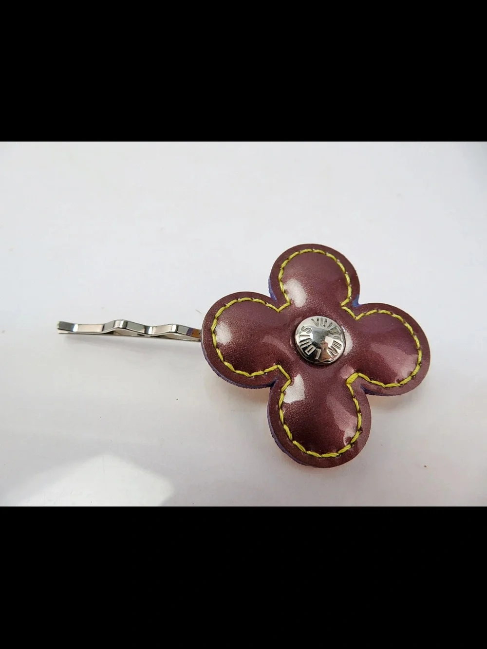 Louis Vuitton Multicolor Flower Bobby Pin Trio - Purple, Yellow, Light Yellow
